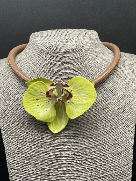 Orchid necklace