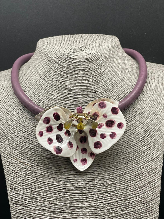 Orchid necklace