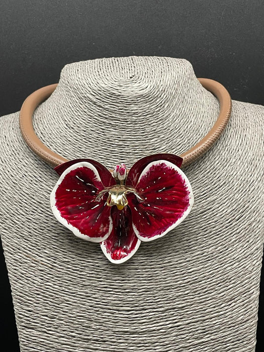 Orchid necklace