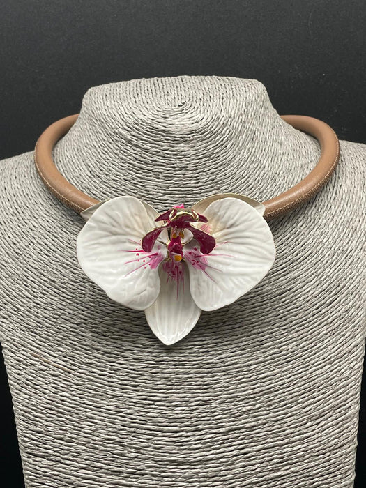 Orchid necklace