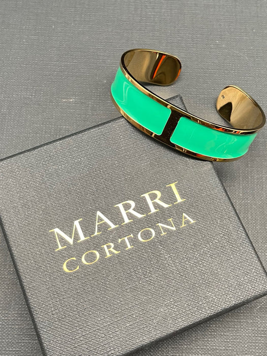 Enamel bracelet M mm 15 'Emerald'