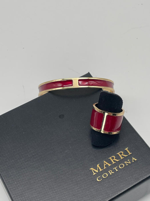 Bracciale Smalto S mm 8 'Burgundy'