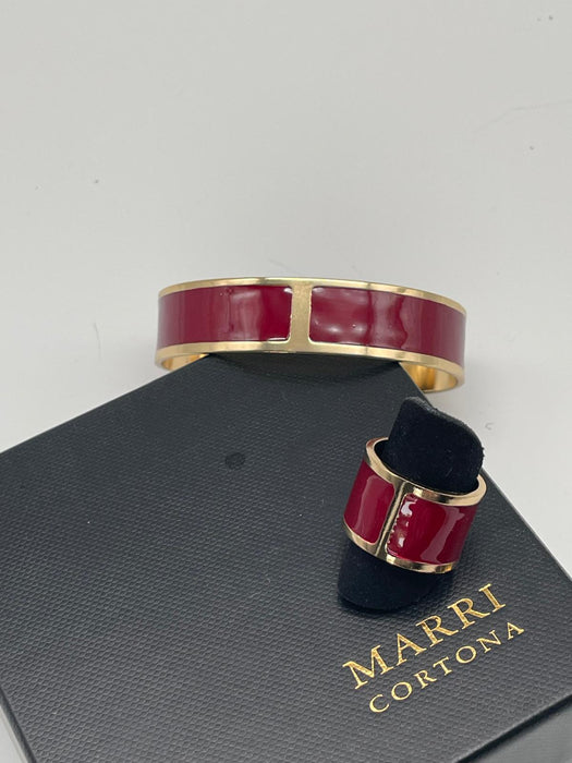 Bracelet Enamel S mm 8'Bourgundary' 