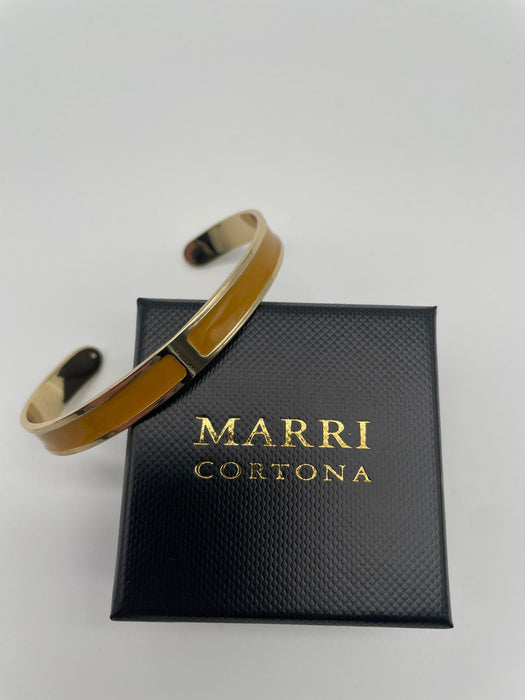 Bracciale Smalto S mm 8 'Curcuma'