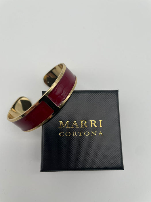 Bracciale Smalto M mm 15 Burgundy