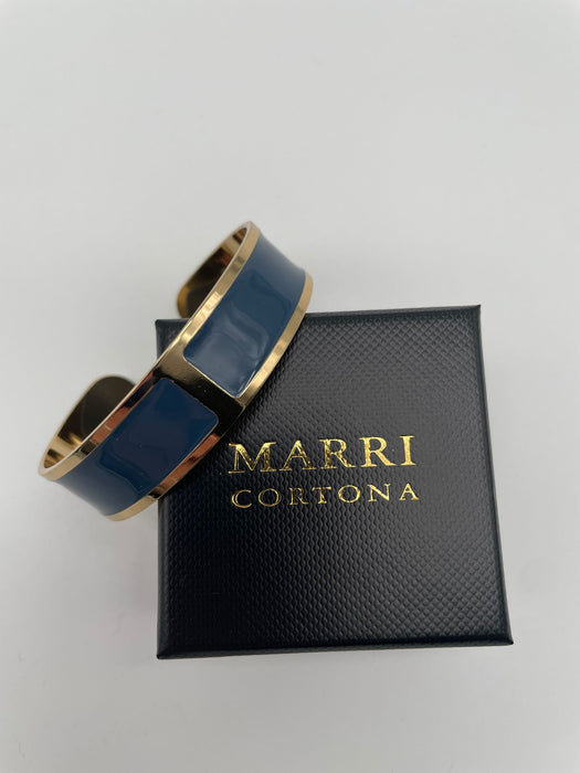 Enamel bracelet M mm 15 'Prussian Blue'