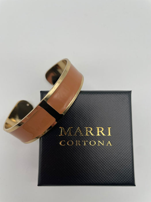 Enamel bracelet M mm 15'Terra di Siena'