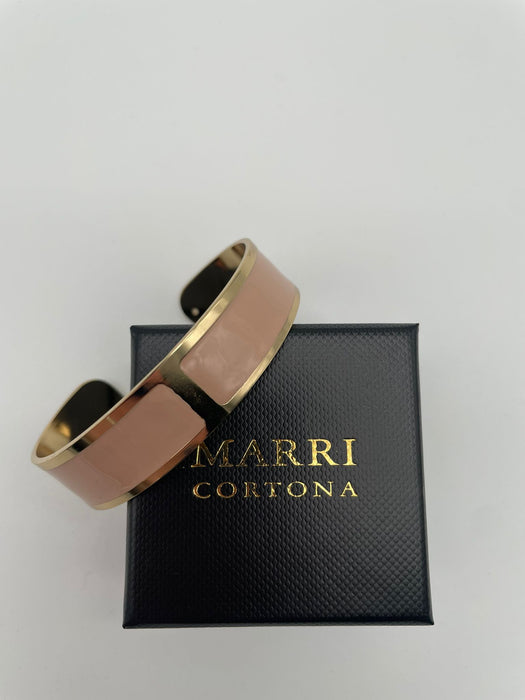 Enamel bracelet M mm 15 'Nude'