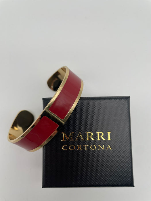 Enamel bracelet M mm 15 ' Marsala'