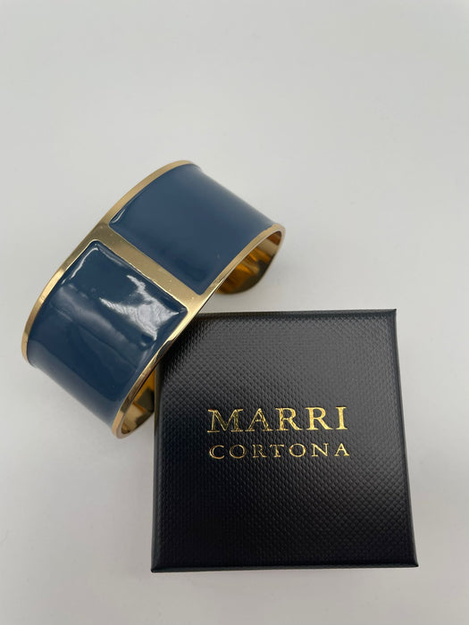 Bracciale Smalto L mm 30 'Blue di Prussia'