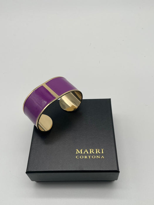 Enamel bracelet L mm 30 'Purple'