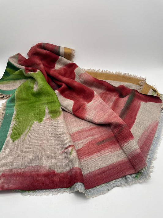 Pashmina in 100% cachemire. Dimensioni cm 95x200