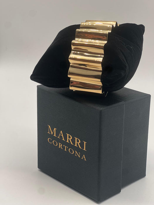 Bracciale 'Onde' h 2.5 cm misura M ( polso fino a 19 cm)