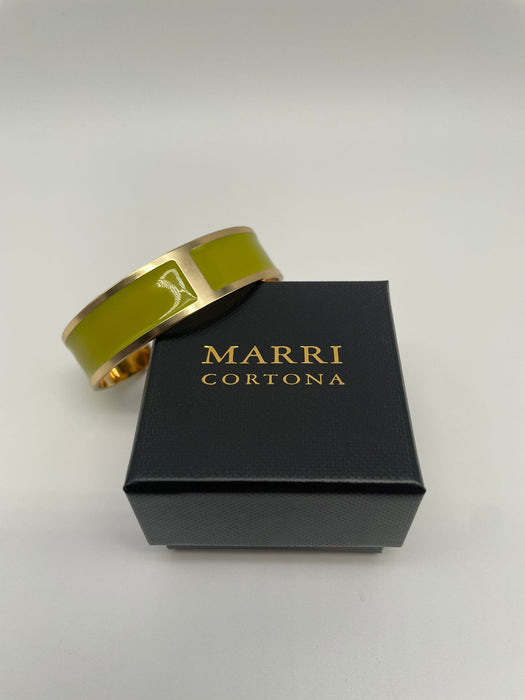 Bracciale Smalto M mm 15 'Verde Lime'