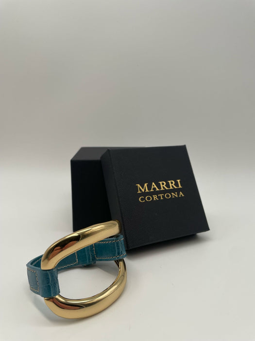 Bracciale Alligator Azzurro Polvere