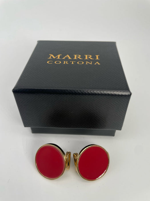 Orecchini smalto Red
