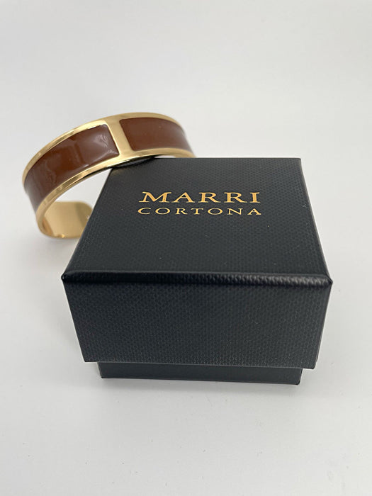 Bracciale Smalto M mm 15 'Cognac'