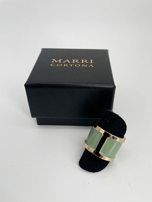 Anello smalto 'Menta'