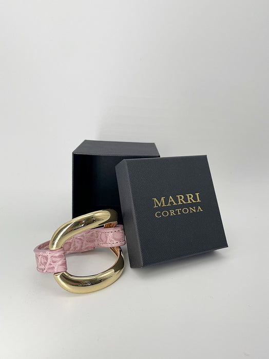 Alligator bracelet "Ciclamino"