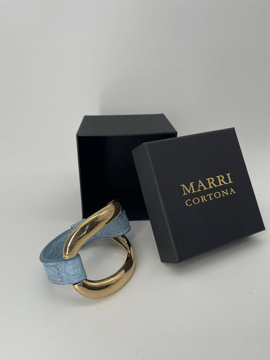 Bracciale Alligator 'Celeste Pastello'