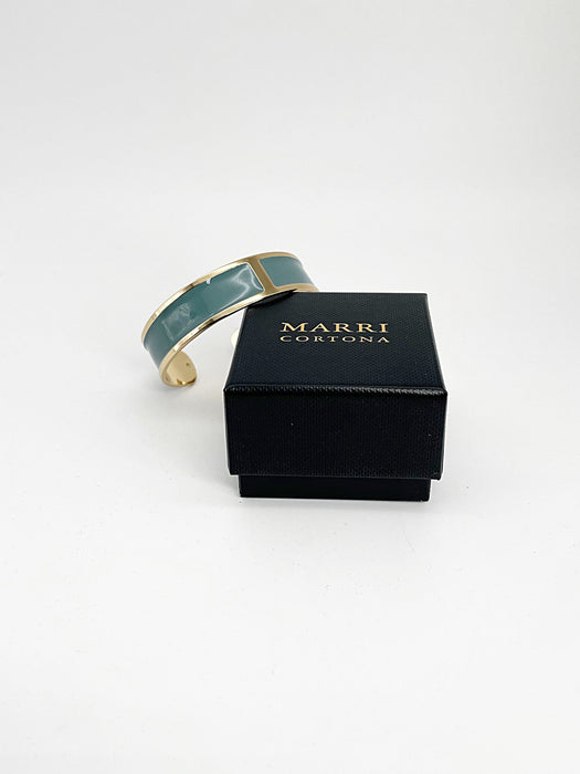 Bracciale Smalto M mm 15 'Azzurro Polvere'
