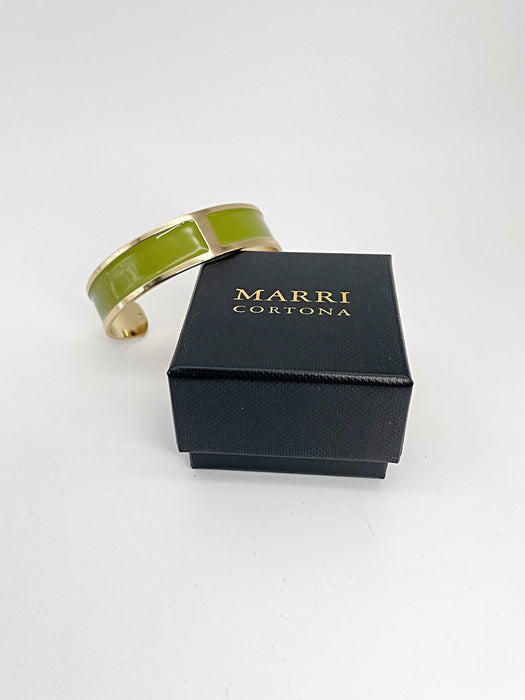 Bracciale Smalto M mm 15 'Pistacchio'