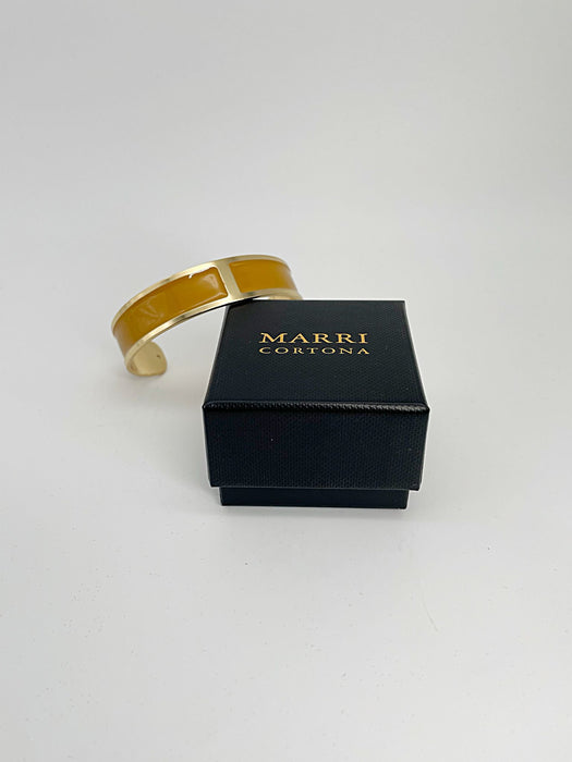 Bracciale Smalto M mm 15 'Giallo Zafferano'