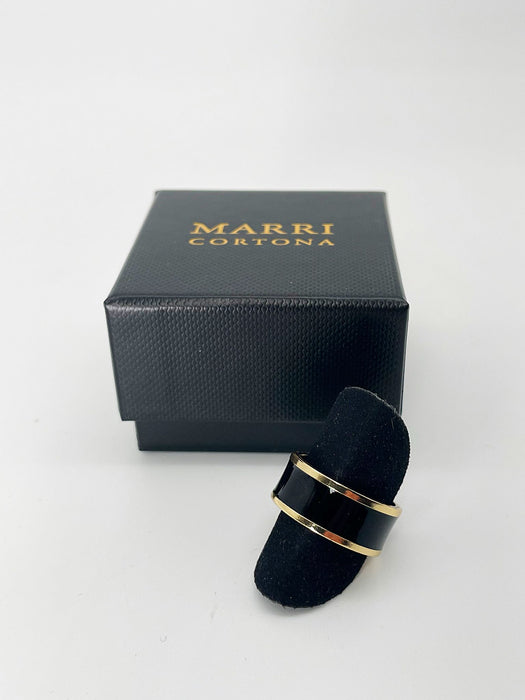 Anello Black & White h 1 cm Black