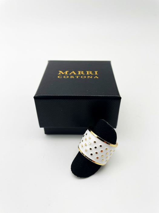 Black &amp; White Ring h1.5 cm n.23
