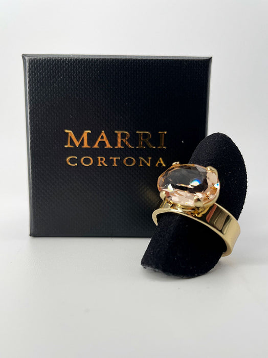 Anello Cristallo 'Champagne'