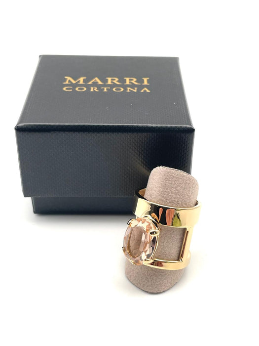 Anello  Cristallo 'Unico' Champagne