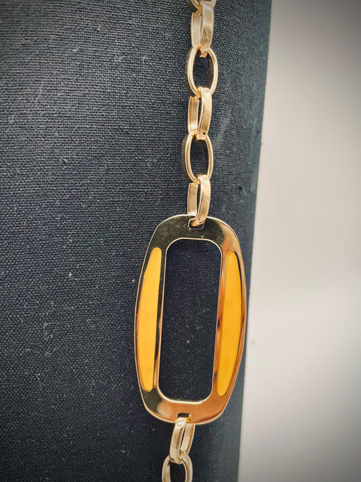 Collana Smalto con ellissi girasole