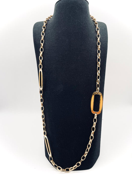 Collana Smalto con ellissi girasole