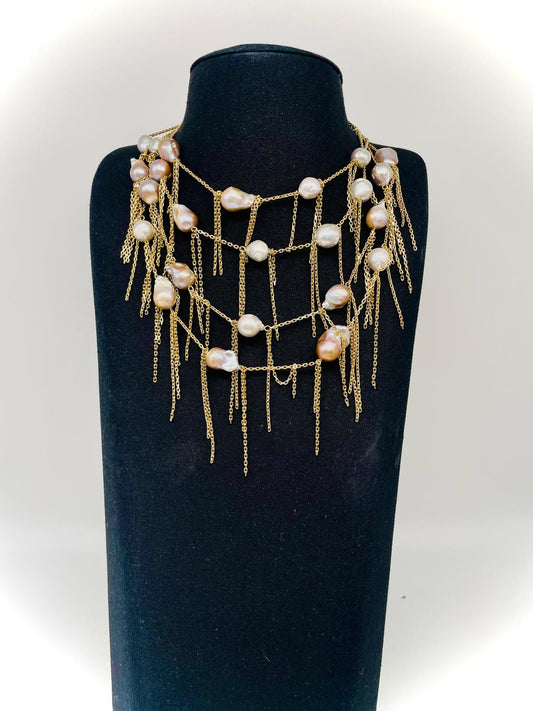 'Pearl Network' Necklace