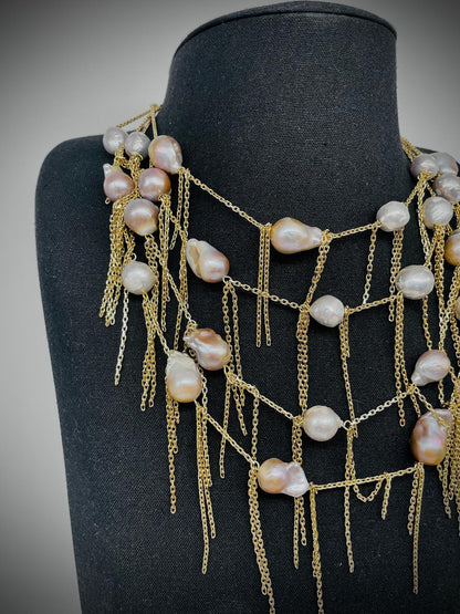 'Pearl Network' Necklace