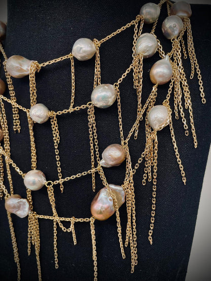 'Pearl Network' Necklace