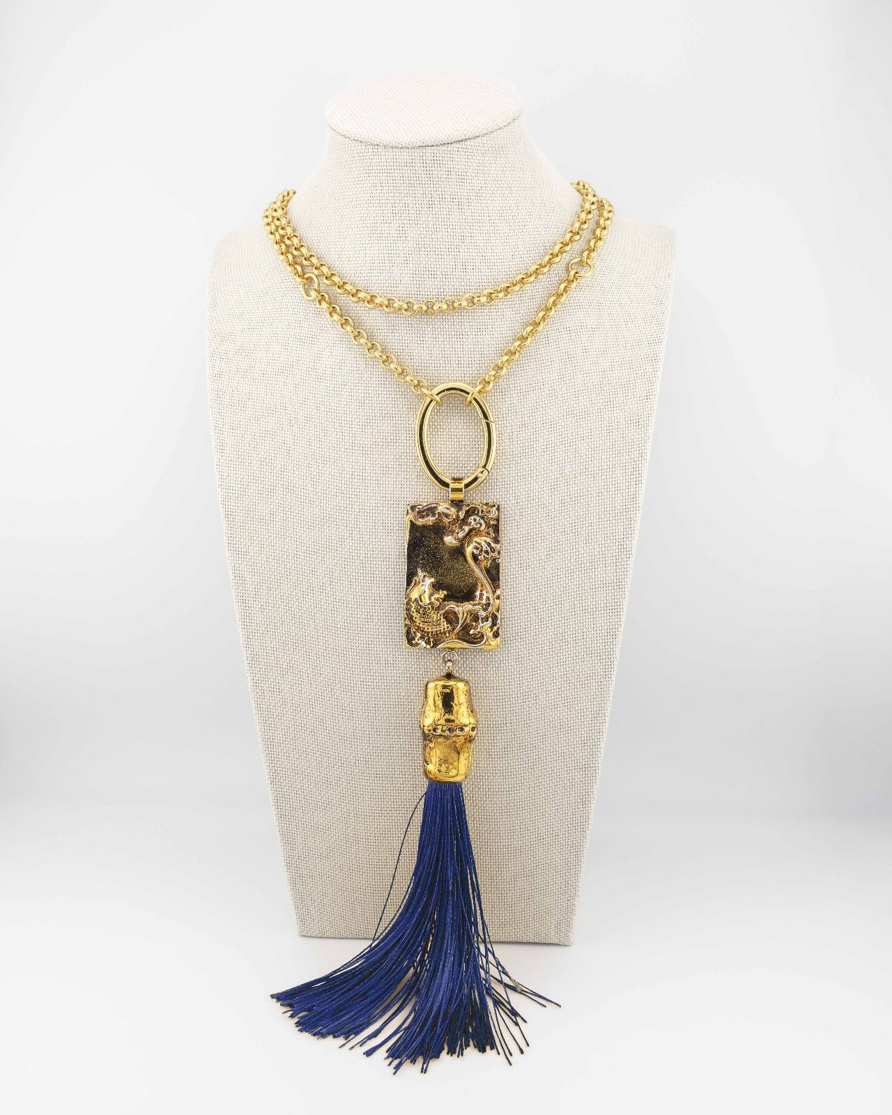 The Koi Necklace by Marri Cortona, handmade in Tuscany, blends bamboo, silk, and gold for a symbolic jewel of strength, harmony, and Italian elegance.