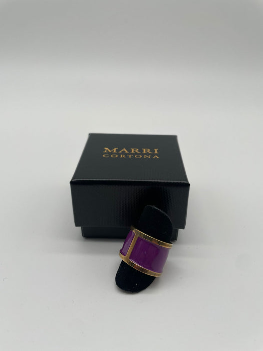 Purple enamel rings