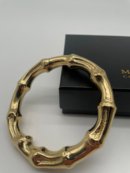 Bracciale Bangle Bamboo finitura oro giallo 18 carati
