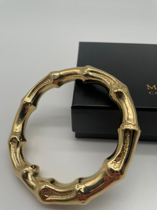 Bracciale Bangle Bamboo finitura oro giallo 18 carati