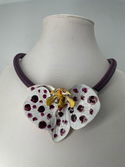 Orchid necklace