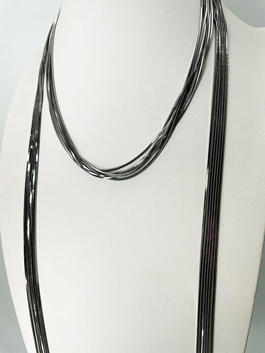Collana Voila' con 6 Fili ORO NERO