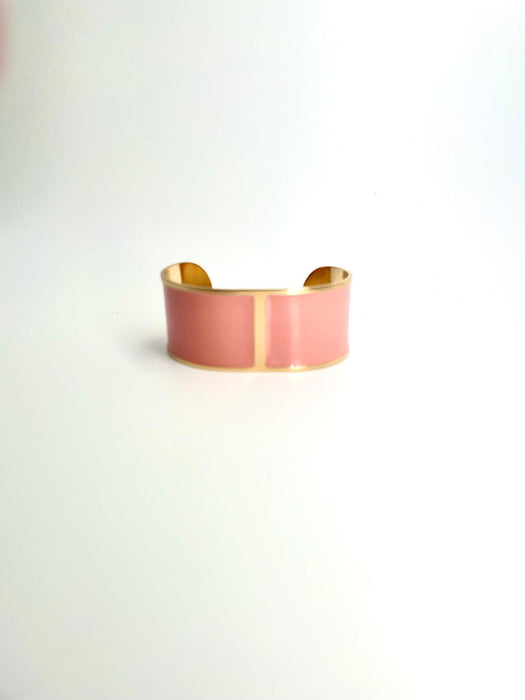 Bracciale Smalto L mm 30 'Rosa Antico'