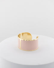 Handcrafted in Tuscany, the MarriCortona Smalto Bracelets in 18k gold and hand-painted enamel feature bold 30 mm bands — radiant, elegant, and uniquely Italian.