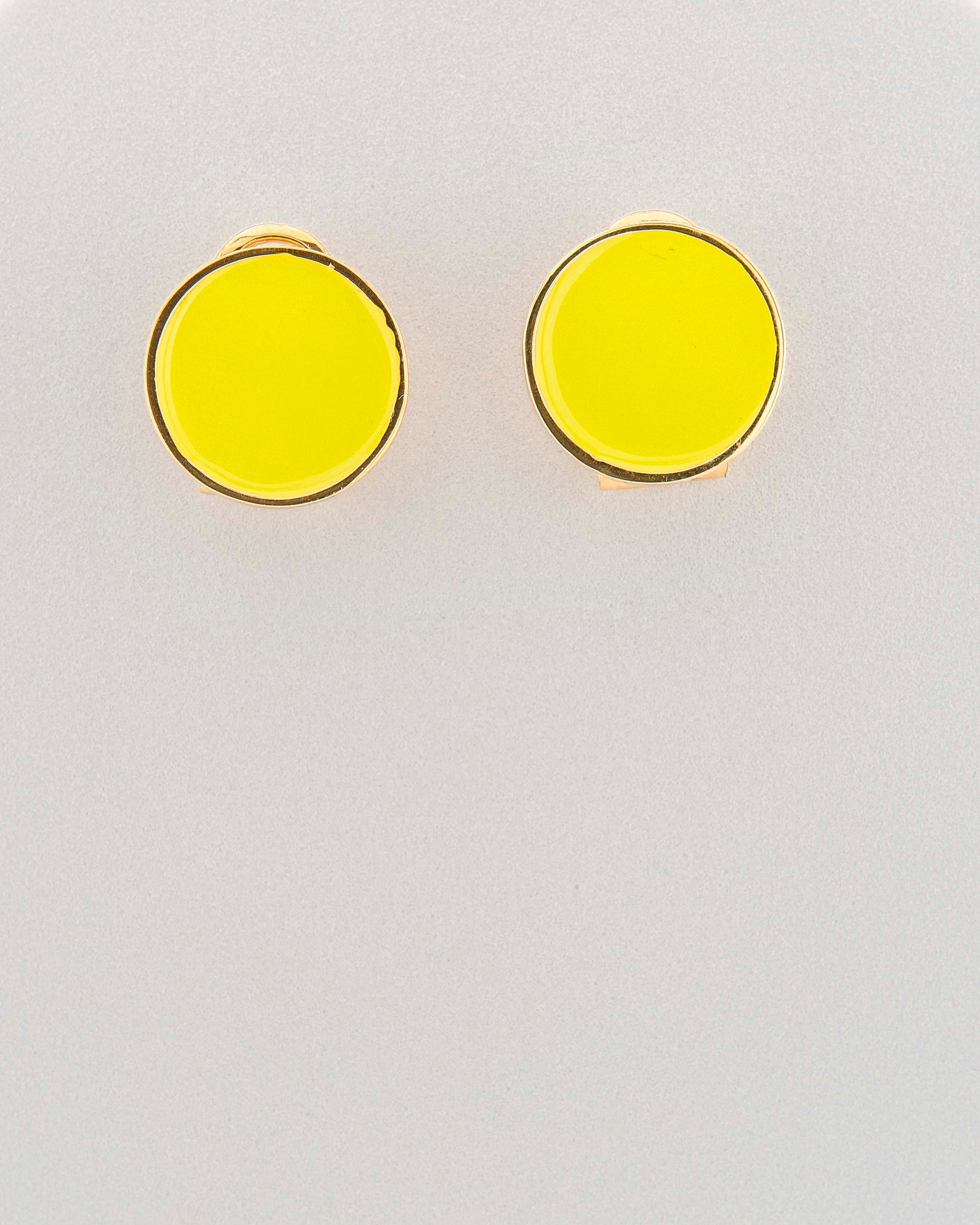 Handcrafted in Tuscany, the MarriCortona Smalto Earrings in 18k gold bronze with hand-painted enamel reflect Italian artistry, color, and timeless elegance.