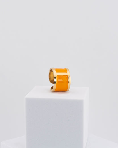 Handcrafted in Tuscany, the MarriCortona Smalto Rings combine 18k gold and hand-painted enamel — vibrant, refined, and authentically Made in Italy.