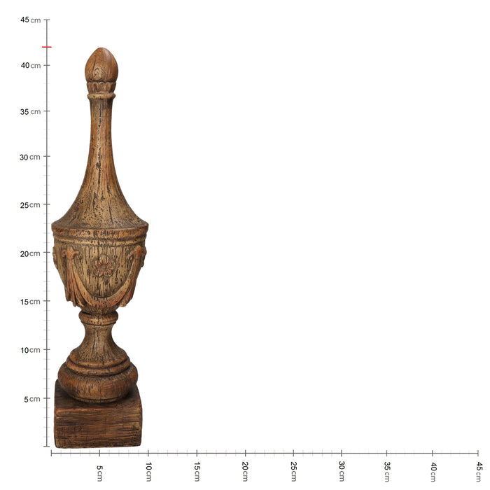 Decorazione in resina effetto legno anticato