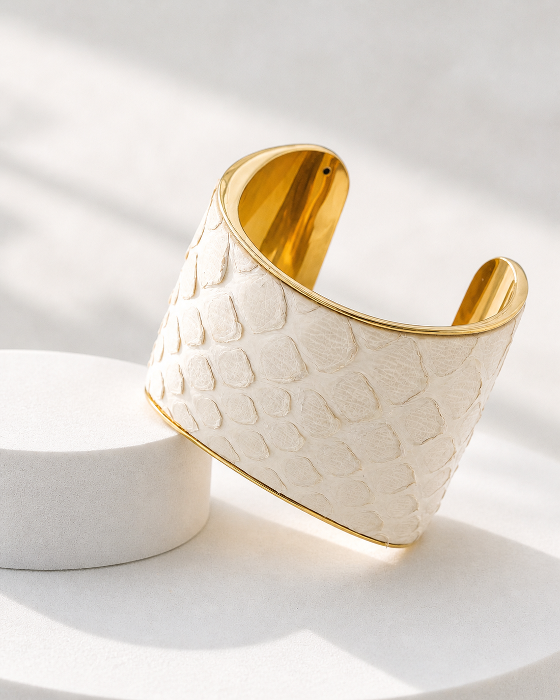 Bracciale Python Latte
