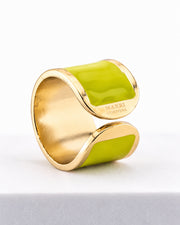 Enamel Ring 'Lime Green'