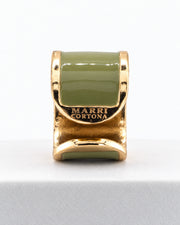 'Military Green' Enamel Ring